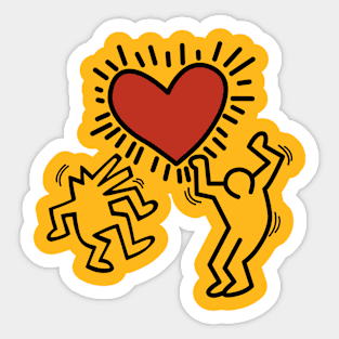 Keith Haring | Vintage Love For Everyone Sticker